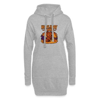 Howliday Vibes Cute Werewolf Summer Halloween - Hoodie-Kleid - Grau meliert - Vorne