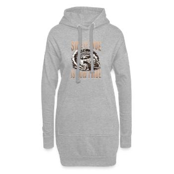 UTV Tout-Terrain Boy Men 4 Wheels Side by Side - Sweat-shirt à capuche long Femme - gris chiné - Devant