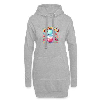 Pill Hero: Superhelden Pille Apotheker Krankenhaus - Hoodie-Kleid - Grau meliert - Vorne