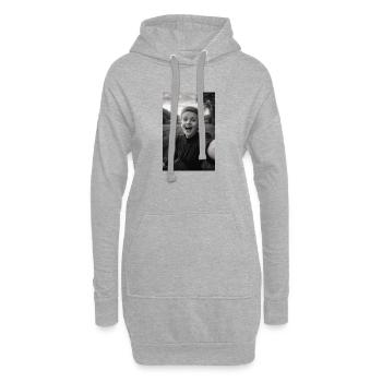 Marie Curie Selfie - Sweat-shirt à capuche long Femme - gris chiné - Devant