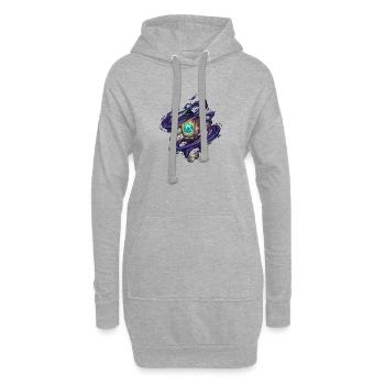 Geisterlantern Wirbelzauber - Hoodie-Kleid - Grau meliert - Vorne