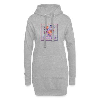 Fier d’avoir un peu de Viennois - Sweat-shirt à capuche long Femme - gris chiné - Devant