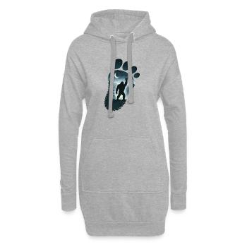 Bigfoot Rock On Sign Sasquatch Yeti Rock And Roll - Hoodie-Kleid - Grau meliert - Vorne