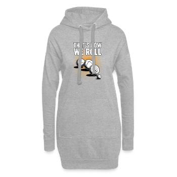 Boccia King Passion de Précision - Sweat-shirt à capuche long Femme - gris chiné - Devant