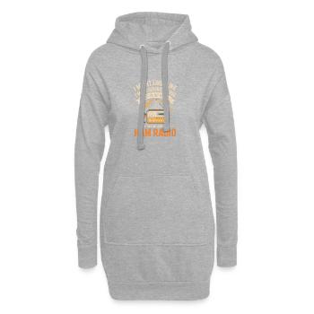 Ham Radio Tee - Sweat-shirt à capuche long Femme - gris chiné - Devant