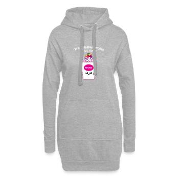 Rainbow Popcorn Family Cute Pride Graphic - Hoodie-Kleid - Grau meliert - Vorne