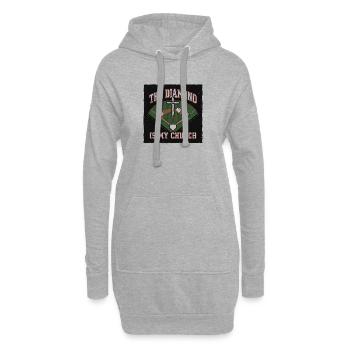 Le Diamond est le baseball chrétien de mon église - Sweat-shirt à capuche long Femme - gris chiné - Devant