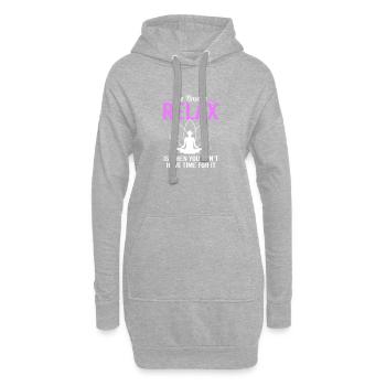 Bouddhisme Bouddhiste Meditation Zen Namasté - Sweat-shirt à capuche long Femme - gris chiné - Devant