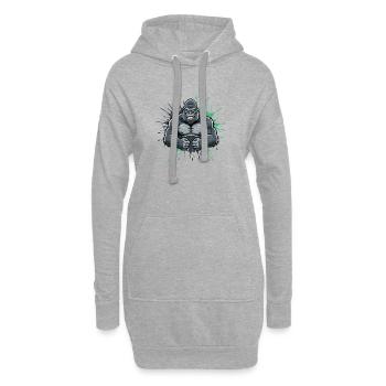 Gorilla Kraft Comic Smash - Hoodie-Kleid - Grau meliert - Vorne