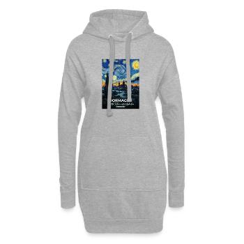 Dormagen Germany Sternennacht - Hoodie-Kleid - Grau meliert - Vorne
