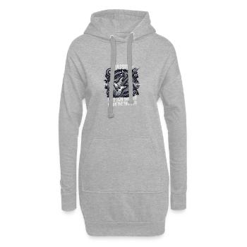Bassist Low End Thunder - Hoodie-Kleid - Grau meliert - Vorne