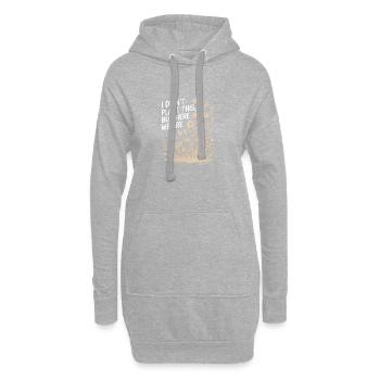 Ich habe das nicht gepflanzt, hier sind wir. - Hoodie-Kleid - Grau meliert - Vorne