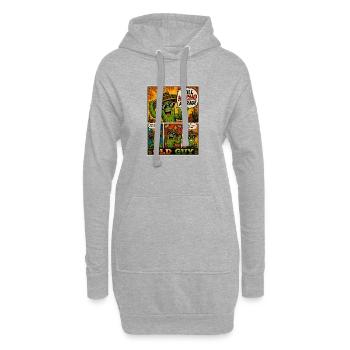 Old Guy Nacho Cactus - Hoodie-Kleid - Grau meliert - Vorne