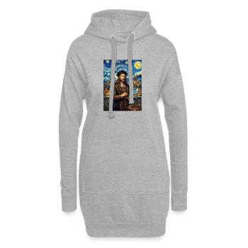 Albrecht Durer Sternennacht - Hoodie-Kleid - Grau meliert - Vorne