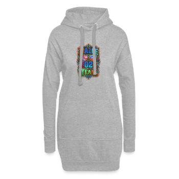 Malle 2026 Vacances Majorque Colorées - Sweat-shirt à capuche long Femme - gris chiné - Devant