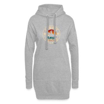 Kleiner Cowboy – Träume Groß - Hoodie-Kleid - Grau meliert - Vorne