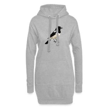 Elstern Elster - Hoodie-Kleid - Grau meliert - Vorne