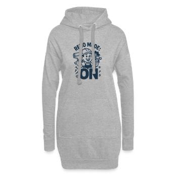 Renomodus an | Renovierung Heimwerker - Hoodie-Kleid - Grau meliert - Vorne