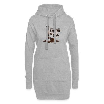  Offizielles Garten Wühl Shirt Für Hobbygärtner - Hoodie-Kleid - Grau meliert - Vorne
