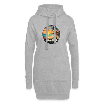 Bavaro Beach Punta Cana Vacances Luxe dans les Caraïbes - Sweat-shirt à capuche long Femme - gris chiné - Devant