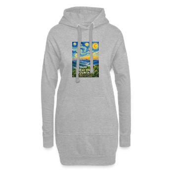 Great Smoky Mountains Poster Nationalpark - Hoodie-Kleid - Grau meliert - Vorne