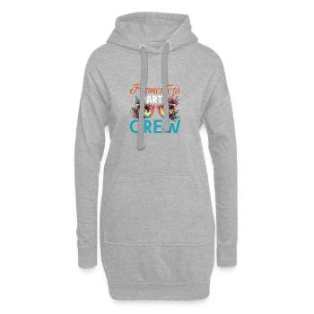 Équipe de Formentera - Sweat-shirt à capuche long Femme - gris chiné - Devant