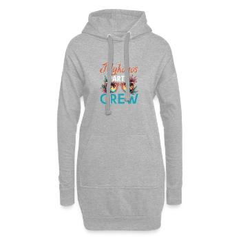 Mykonos Crew - Hoodie-Kleid - Grau meliert - Vorne