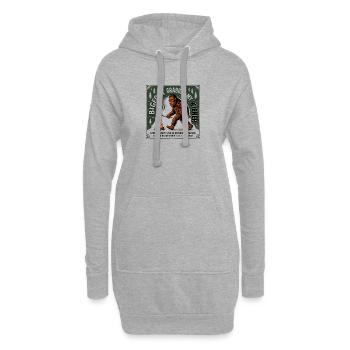 Camping drôle Sasquatch Bigfoot a eu mon pénis - Sweat-shirt à capuche long Femme - gris chiné - Devant