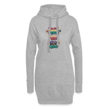 Vous d’abord : Devise de soin de soi Motivation Pleine conscience - Sweat-shirt à capuche long Femme - gris chiné - Devant
