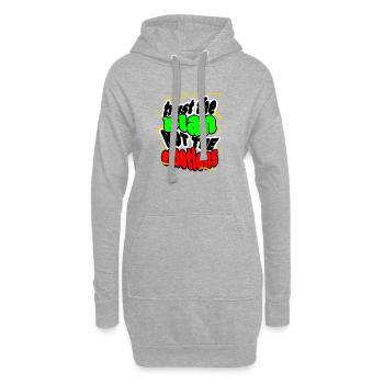 Faites confiance au plan, pas aux émotions - Sweat-shirt à capuche long Femme - gris chiné - Devant
