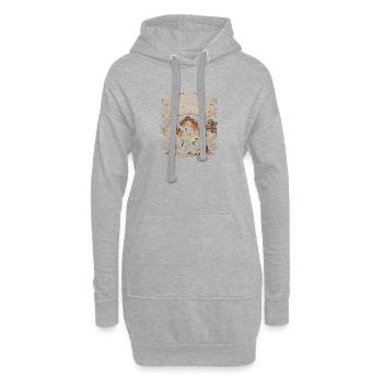Das metrische System kann die Freiheit nicht messe - Hoodie-Kleid - Grau meliert - Vorne
