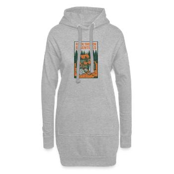 Zehn Essentials | Pfadfinder Ausrüstung - Hoodie-Kleid - Grau meliert - Vorne