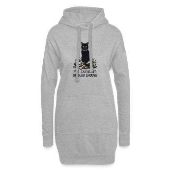 Evil Can Never Be Dead Enough - Hoodie-Kleid - Grau meliert - Vorne