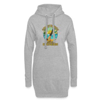Calisthenics Strandhandstand - Hoodie-Kleid - Grau meliert - Vorne