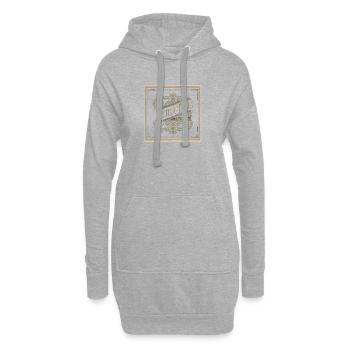 British Tears, fondé en 1773, Boston Tea Party - Sweat-shirt à capuche long Femme - gris chiné - Devant