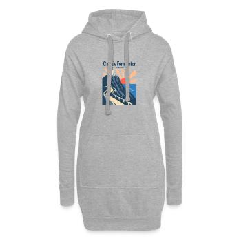 Cap de Formentor Dawn Road Cycling Mallorca Ride - Hoodie-Kleid - Grau meliert - Vorne