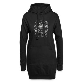 Fais une sieste - Sweat-shirt à capuche long Femme - noir - Devant