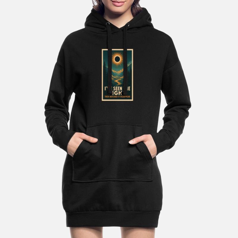Licht verschwindet | Eclipse Hoodie-Kleid