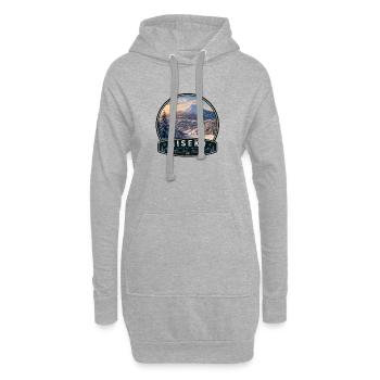 Traumhaftes Niseko Japan Skiurlaub Snowboarden - Hoodie-Kleid - Grau meliert - Vorne