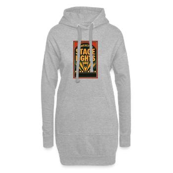 Angetrieben von Rampenlicht | Theater Bühne - Hoodie-Kleid - Grau meliert - Vorne