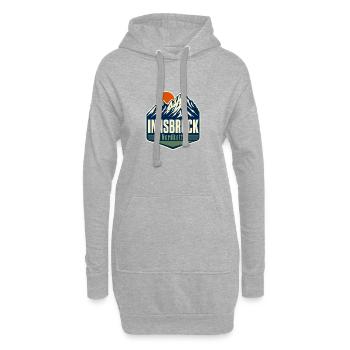 Innsbruck Nordkette Tirol Mountain Travel Souvenir - Hoodie-Kleid - Grau meliert - Vorne