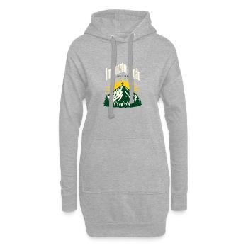 Im Herzen Allgaeu, Gruenten Hiking Souvenir - Hoodie-Kleid - Grau meliert - Vorne