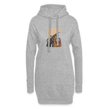 Route de revêtement optionnelle Cyclisme sur gravier Route Sale Rebel - Sweat-shirt à capuche long Femme - gris chiné - Devant