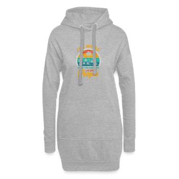 Es ist seltsam, im gleichen Alter wie alte Menschen zu sein - Hoodie-Kleid - Grau meliert - Vorne