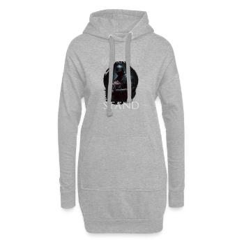 Buhurt Geschenk witzige Buhurd Krieger Sprüche - Hoodie-Kleid - Grau meliert - Vorne
