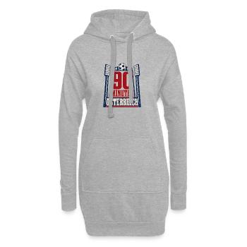 Austria Soccer Fan 90 Minuten Osterreich Supporter - Hoodie-Kleid - Grau meliert - Vorne