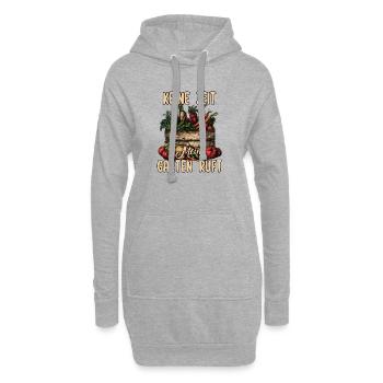 Urban Gardening Gemüseanbau Garten Beet Lustiges  - Hoodie-Kleid - Grau meliert - Vorne