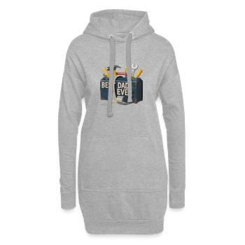 Boîte à outils du meilleur père de tous les temps - Sweat-shirt à capuche long Femme - gris chiné - Devant