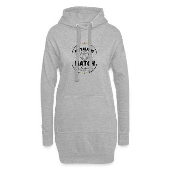 Fußball T-Shirt Männer & Frauen Match in Progress - Hoodie-Kleid - Grau meliert - Vorne