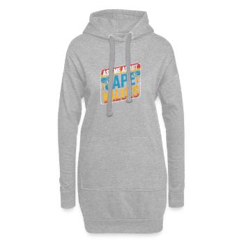 Frag mich nach CAPE | Gewitter Meteorologie - Hoodie-Kleid - Grau meliert - Vorne